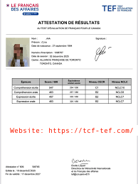 TEF (Test d'Évaluation de Français or French Assessment Test) Telegram: @buy247certificates. Buy TEF certificate without exam